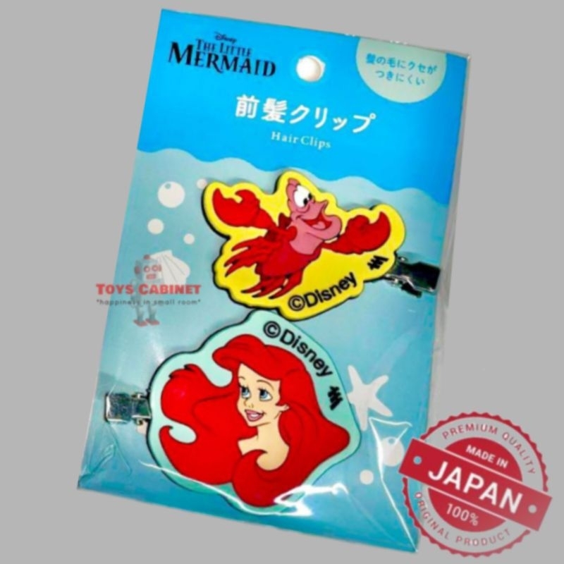 สินค้าใหม่ นำเข้า % กิ๊บเงือก แอเรียล Ariel ปูเซบาสเตียน Sébastien แพคคู่ Bangs Hair Clips จาก A Little Mermaid