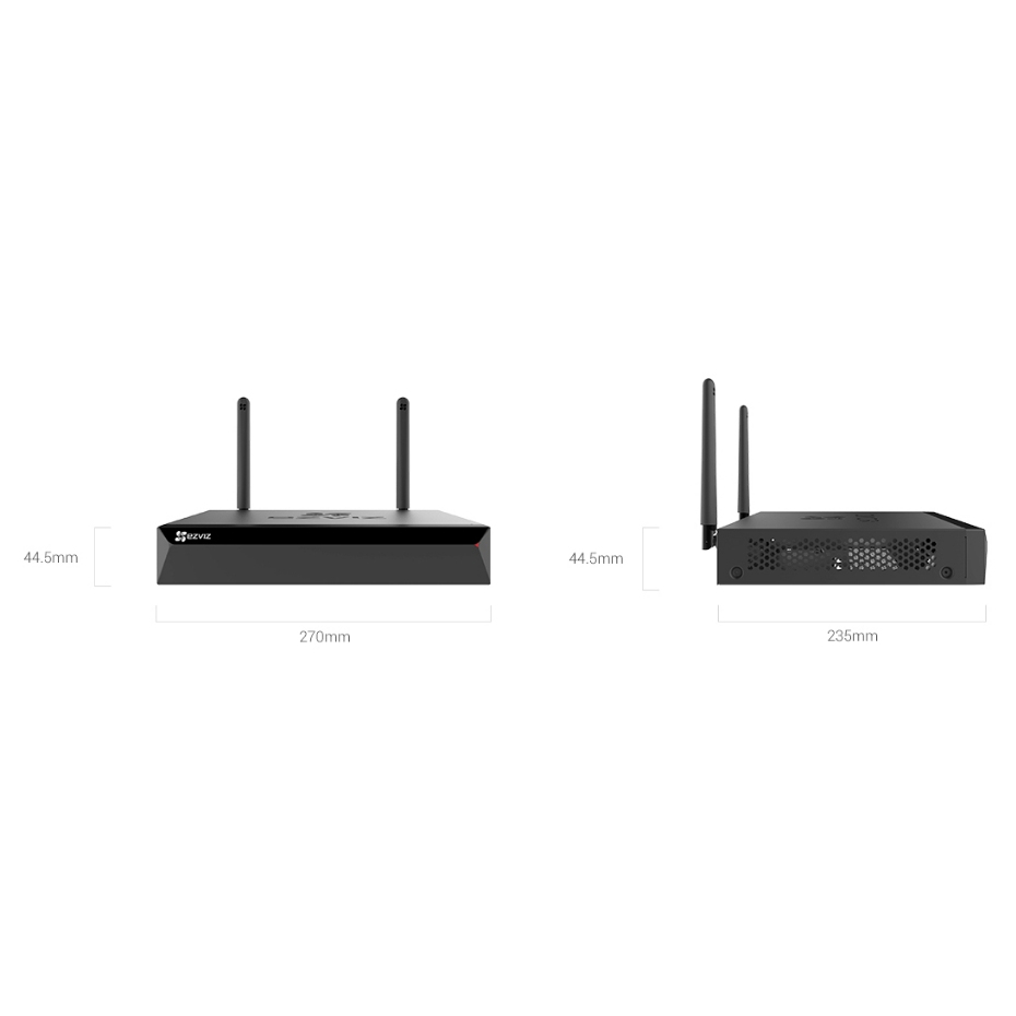 ⚡️เครื่องบันทึกไร้สาย⚡️ EZVIZ X5S Wireless NVR with HDMI & VGA Outputs ติดตั้งเองได้ รองรับต่อกล้อง WIFI สูงสุด 8 ตัว