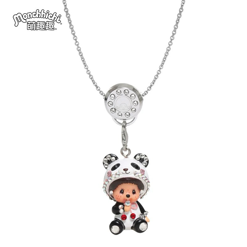 สร้อย Monchhichi x Swarovski พร้อมส่งในไทย สร้อย จี้ อุปกรณ์ครบ ของแท้100% จากช้อป