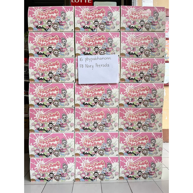 Labubu macaron กล่องเปล่า ของแท้100% จากช็อป พร้อมส่ง