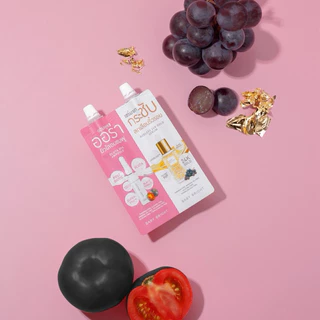 (กล่องx6)(ครีมซอง 2 หัว) BABY BRIGHT 2 IN 1 SET เบบี้ไบร์ท DAY & NIGHT/CLEAR & TREAT ACNE/SERUM & AURA 6g+6g