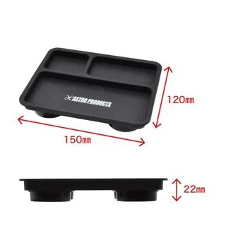 Astro Products ถาดแม่เหล็กพลาสติก 3 ช่อง MT159 / 3 Compartment Magnetic Plastic Tray MT159