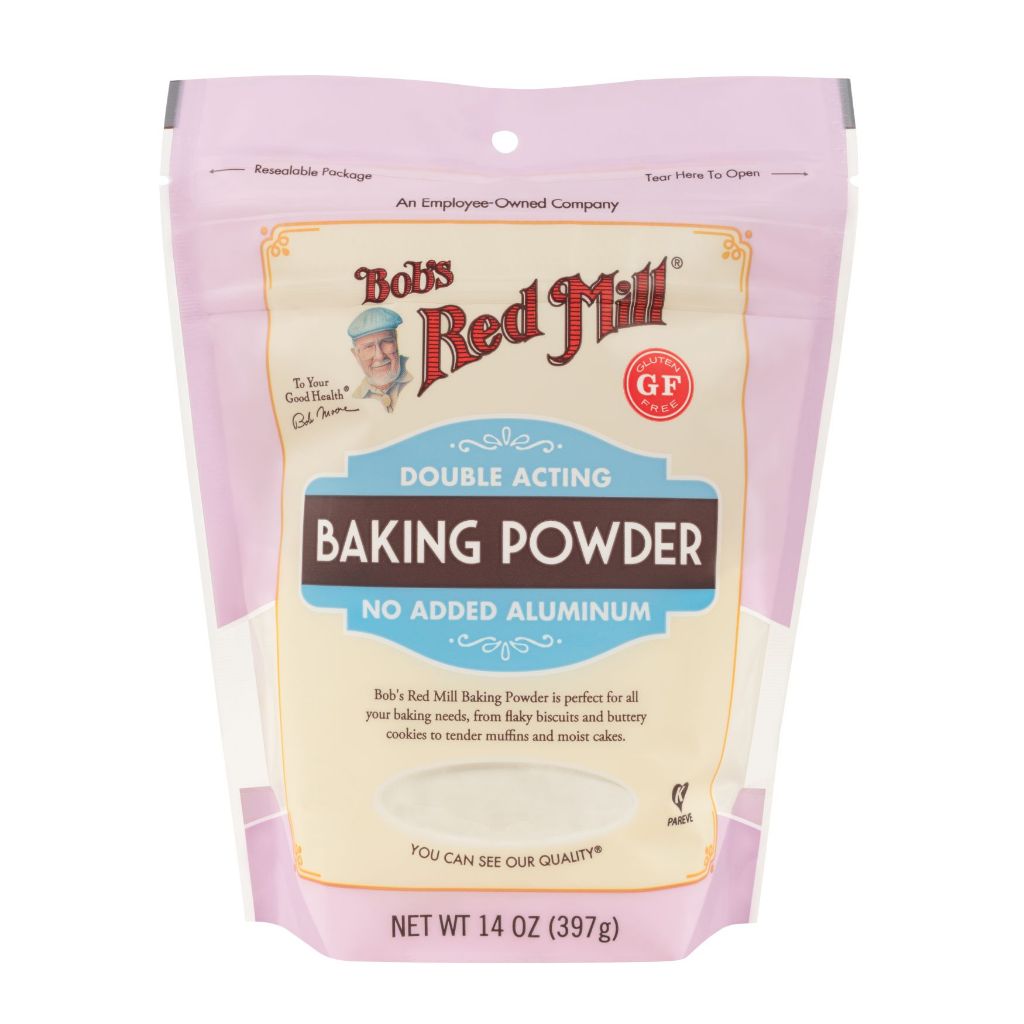 Bob's Red Mill Gluten Free Baking Powder 397g. NO ALUMINIUM ผงฟูสำหรับทำขนมปัง บิสกิต เค้ก สูตรการอบอื่นๆ