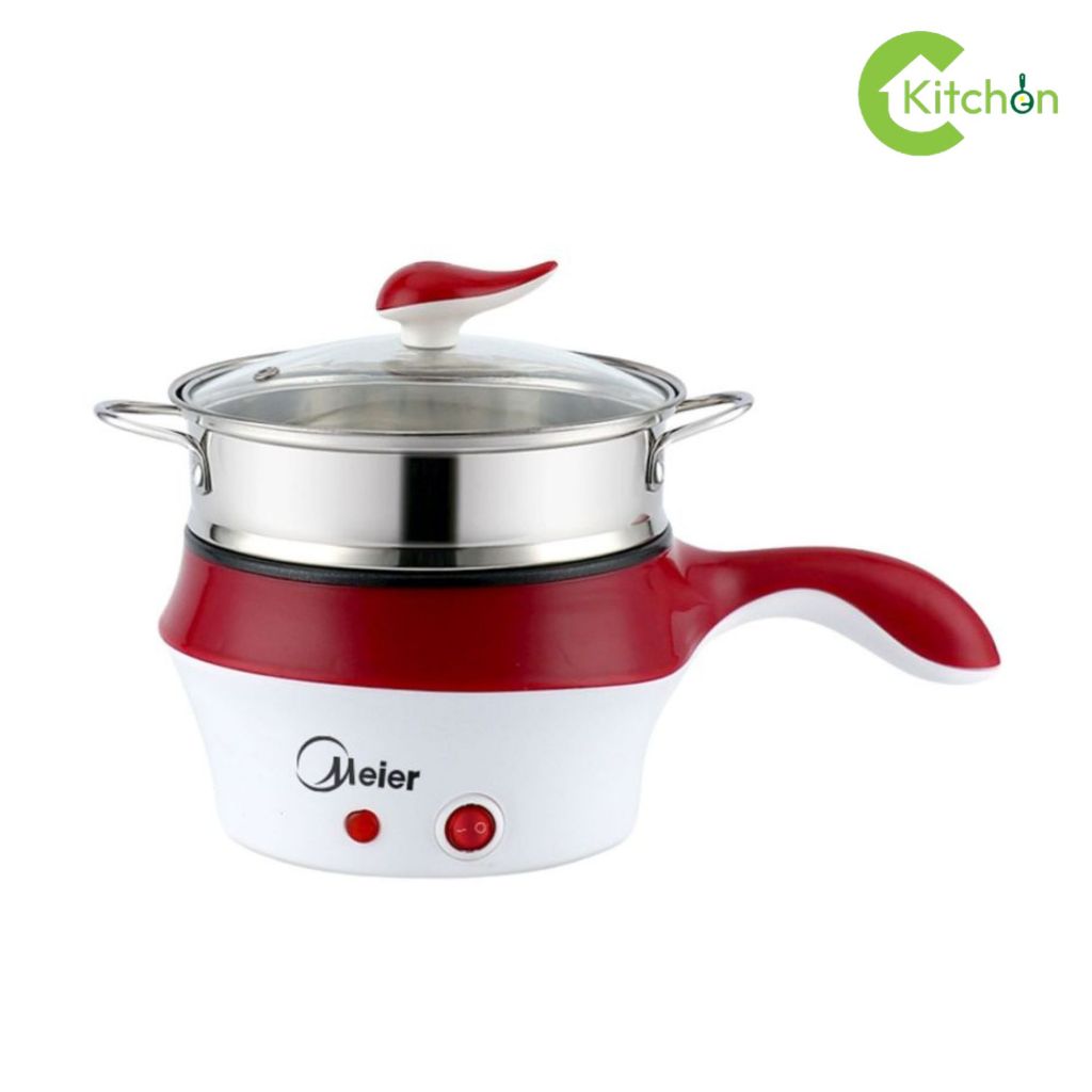 หม้อต้มไฟฟ้าอเนกประสงค์ หม้ออเนกประสงค์ Electric Cooker พร้อมซึ้งนึ่ง เคลือบเทปล่อน ทำได้หลายเมนู Homec Kitchen