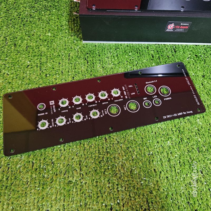 แผ่นเพลท TB21+ปรีด์ AMP สีดำเงา ลำโพงบลูทูธDiy