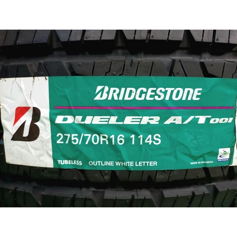 **ราคา 1 เส้น** ยางใหม่ค้างปี 275/70R16 Bridgestone Dueler AT001  ผลิตปลายปี 2023 ประกันบวม 2 ปี จัด