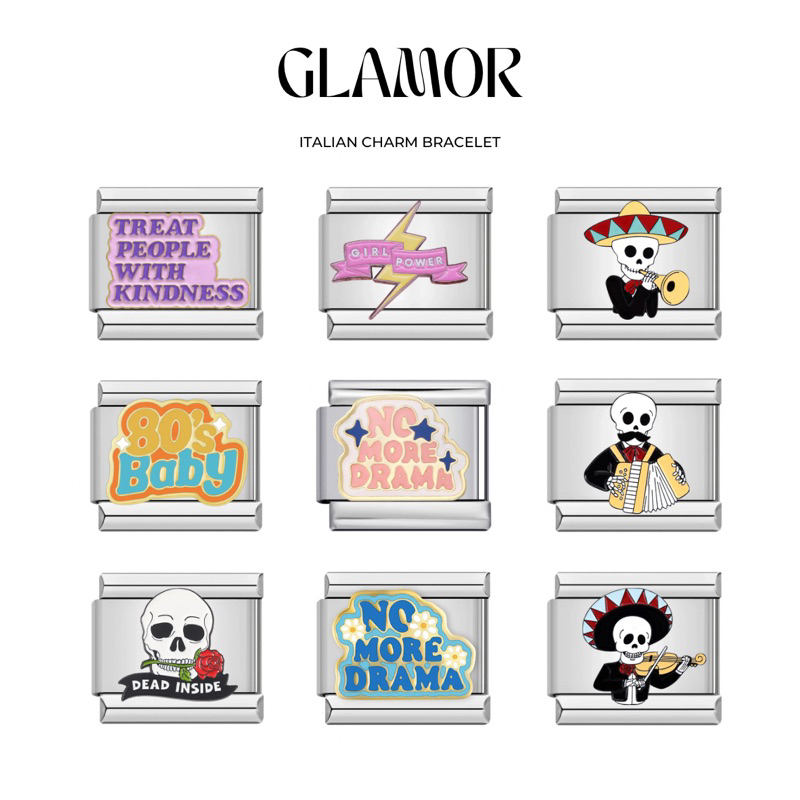 ชาร์ม กำไล Italian Charm Bracelet