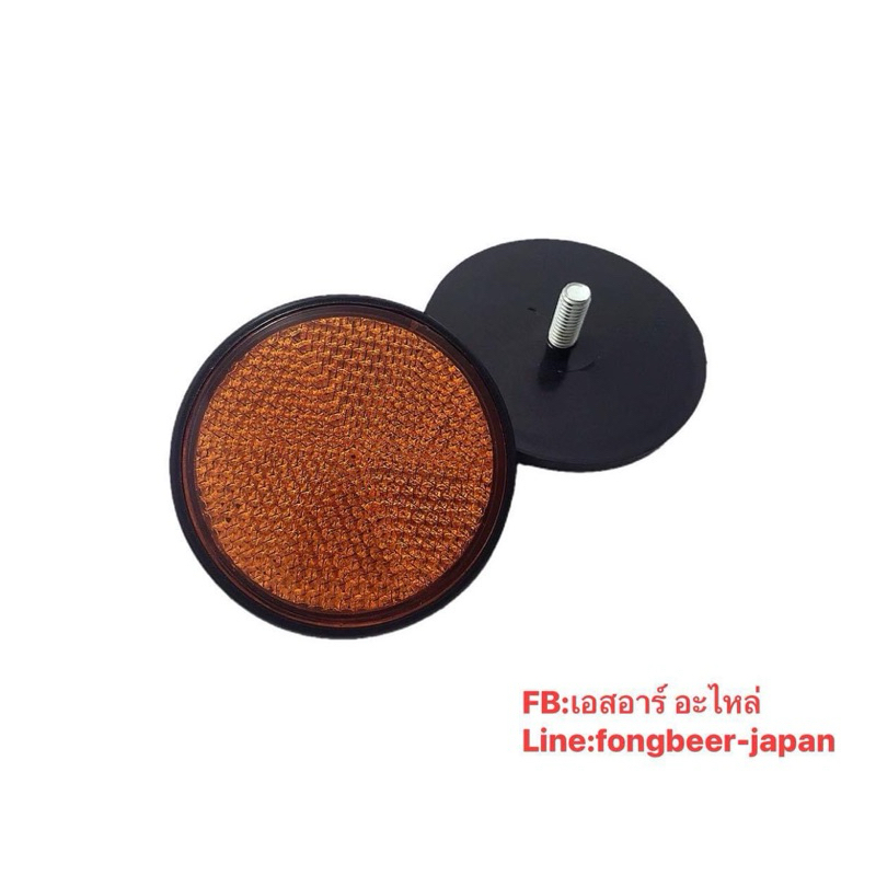 ไฟทับทิมติดโช๊คหน้ารถSR400 สีส้ม