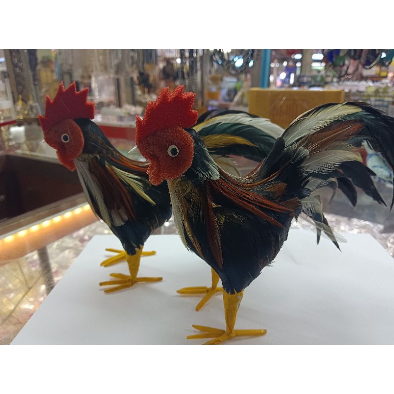 ไก่ชนถวายตาไข่ ไก่แก้บน ขนาด5นิ้ว(ไก่ตัวผู้)คู่ล่ะ200