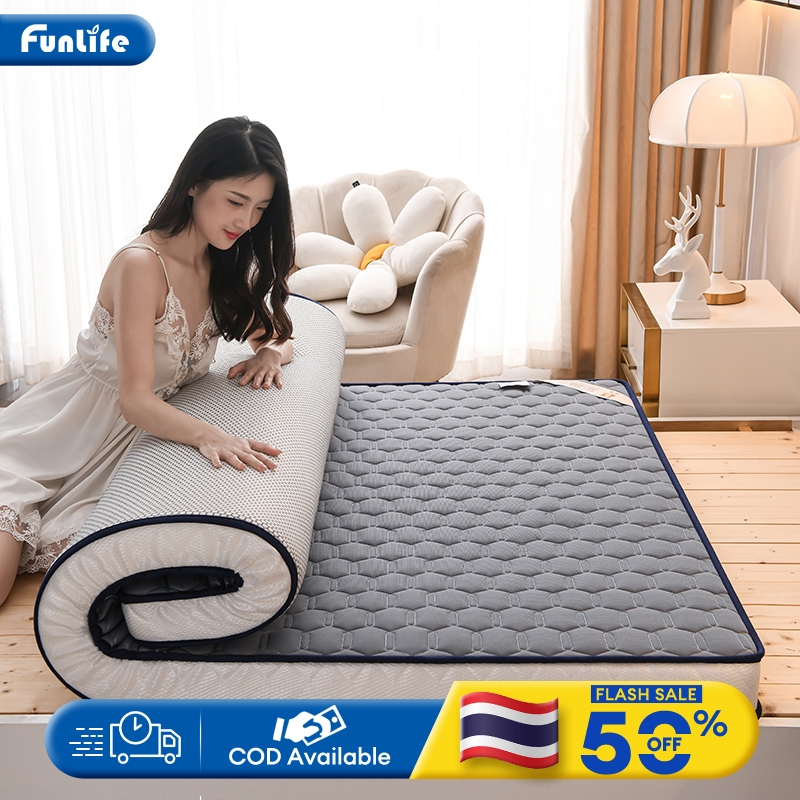 FLM ที่นอน ท็อปเปอร์ยางพารา 3ฟุต 3.5ฟุต 5ฟุต 6ฟุต สัมผัสนุ่มสบาย ลดการปวดหลัง ที่นอนเพื่อสุขภาพ