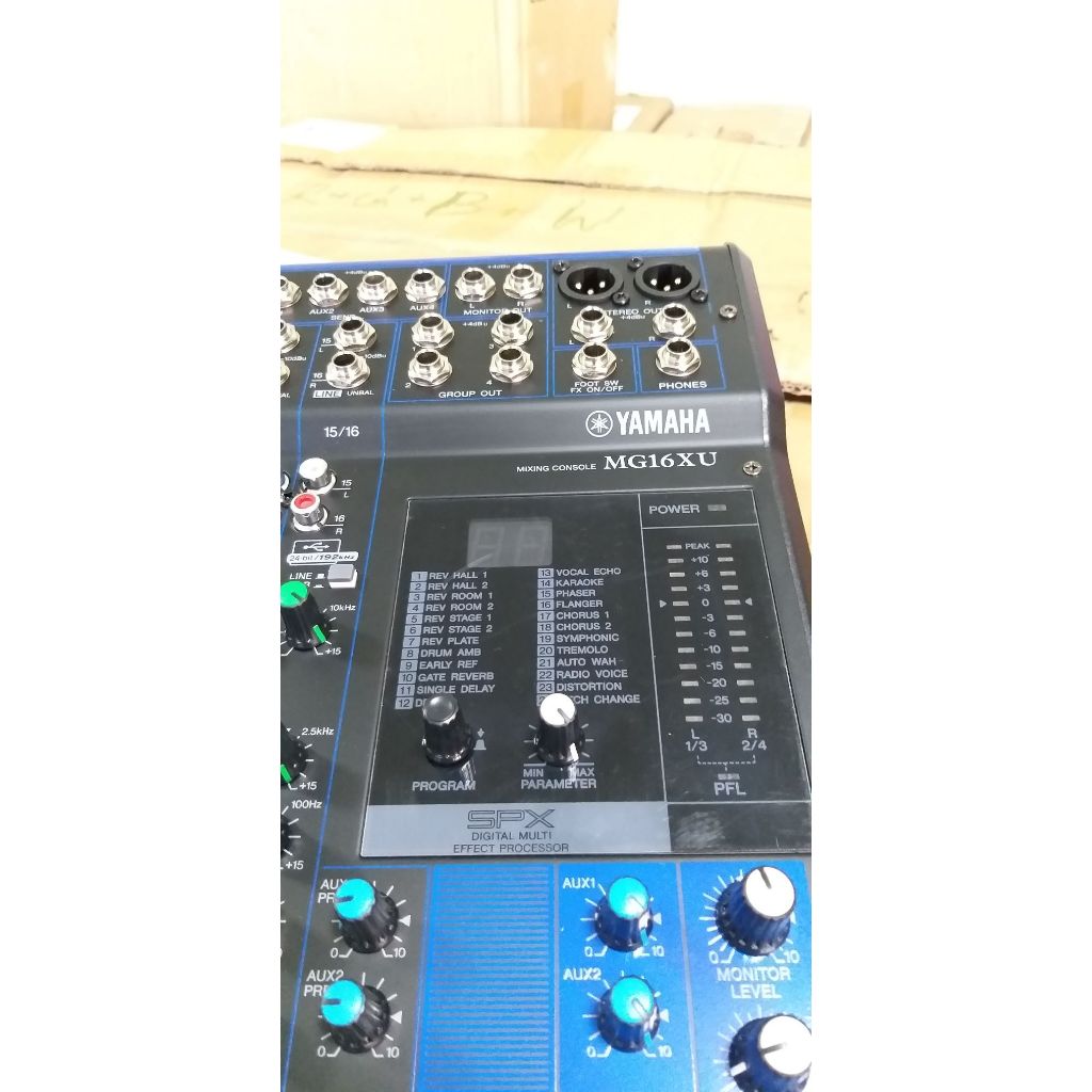 Mixer Yamaha MG-16XU มิกเซอร์ 16 ช่อง 8 MIC/4 STEREO มี Effect SPX 24 เสียงใสๆ สามารทำอินเตอร์เฟสได้