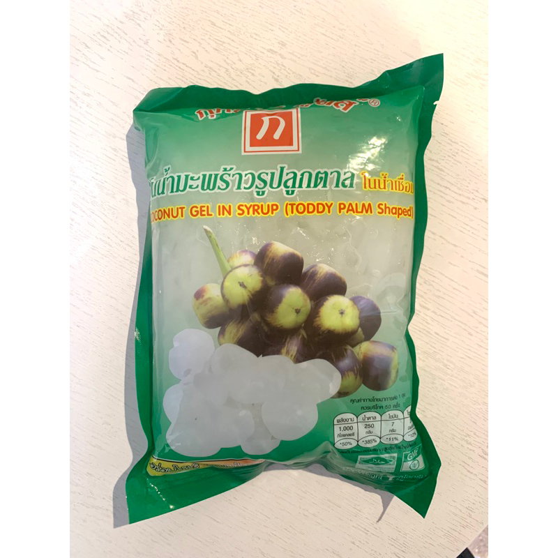 วุ้นลูกตาลในน้ำเชื่อม 1000 กรัม ตรากุหลาบ