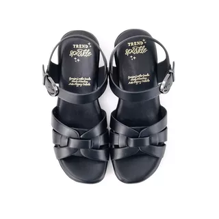 TREND รองเท้าหนัง PU/รองเท้าส้นสูง ส้น 5.6 CM. รุ่น ATHENS สี BLACK | รองเท้าส้นสูง ผู้หญิง