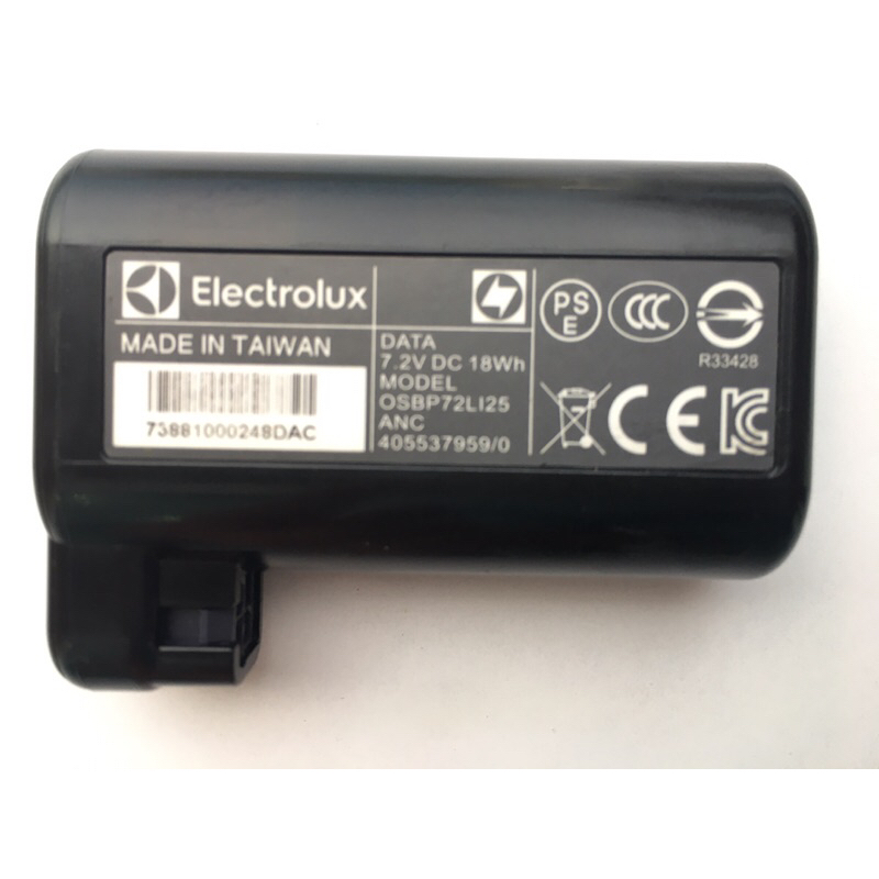 Electrolux แบตเตอรี่เครื่องดูดฝุ่น PURE-PI91-4SWN 5SSM  PI92 7.2V