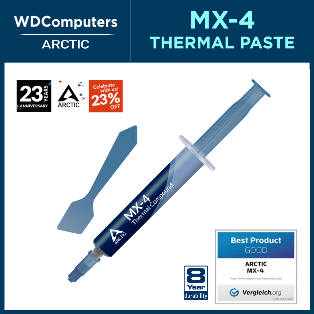 Thermal Compound คอมพิวเตอร์ ซิลิโคน โน๊ตบุ๊ค ซิลิโคน CPU ซิลิโคน Arctic MX-4
