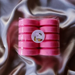 สบู่กลูต้าผิวขาวระเบิดขี้ไคล 50 กรัม 10 ก้อน (ซื้อ 2 แพ็ค แถมฟรีตาข่ายตีฟอง)