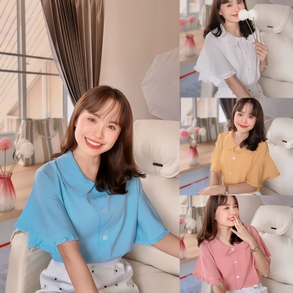 เสื้อคอปก แขนลาเวนเดอร์ รุ่น Lavender