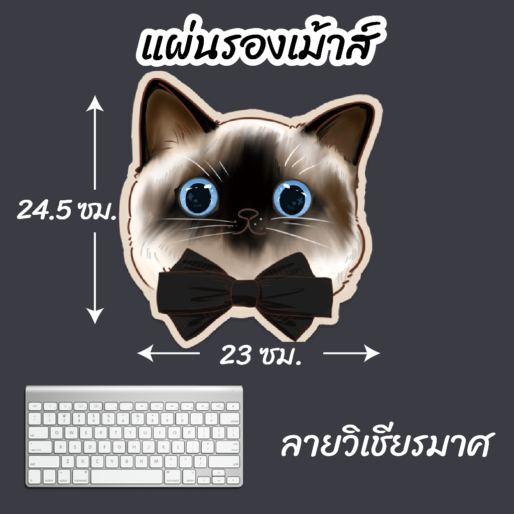 [พร้อมส่ง] Mouse pad แผ่นรองเมาส์ ลายน้องสัตว์น่ารัก Biangels