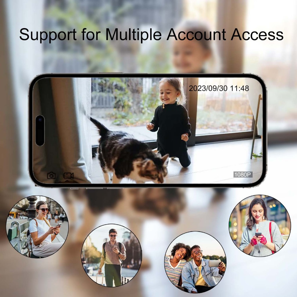 กล้องดิจิตอล Full HD 1080P, เครื่องบันทึกวิดีโอดิจิตอลพร้อมเว็บแคม WiFi, กล้องรักษาความปลอดภัยวิดีโอไมโครโฟนในตัว