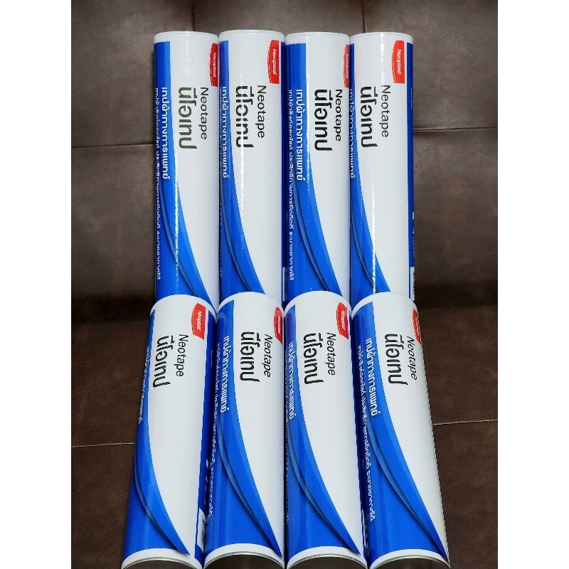 นีโอเทป สีขาว 1/2นิ้ว 10หลา ยกกระบอก 24ม้วน ราคาถูก