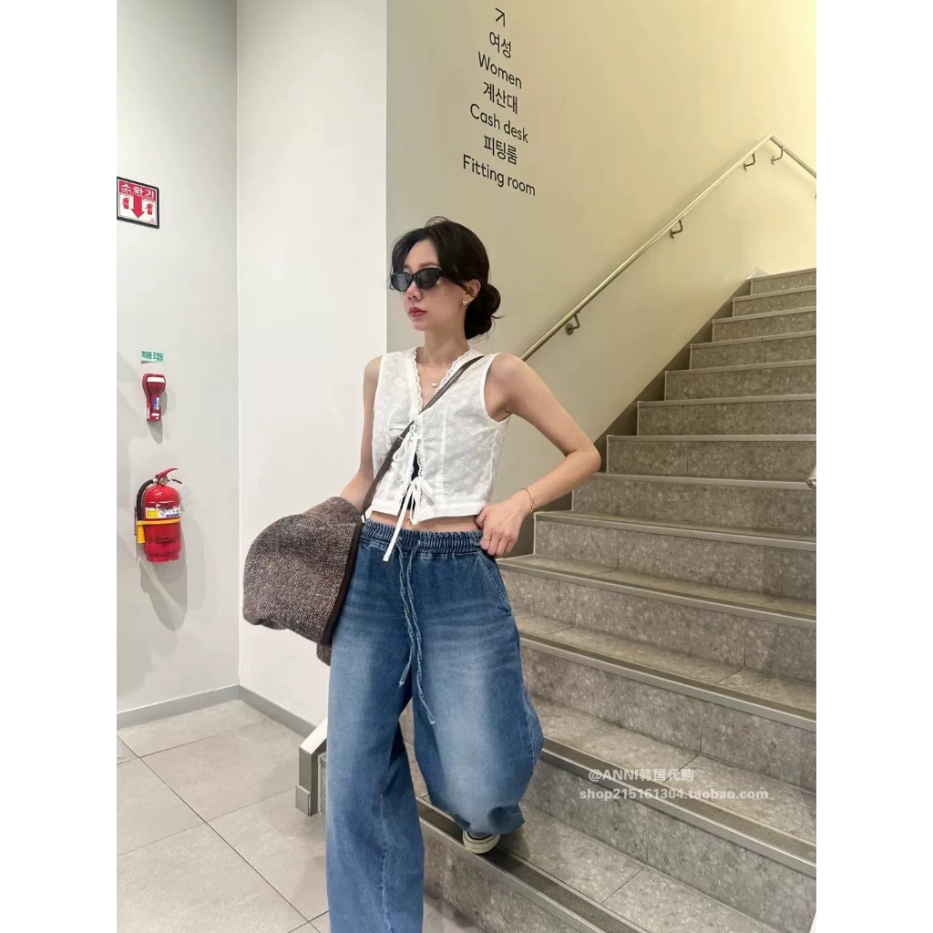 [พิมพ์โค้ด SISDEC ลด 60.- ] M1409 เสื้อครอปลูกไม้ ขาวดำ ผูกหน้า งานเกาหลีมากกก ผ้าดีสุดดด 250-เท่านั้น ขนาดสินค้า รอบอก