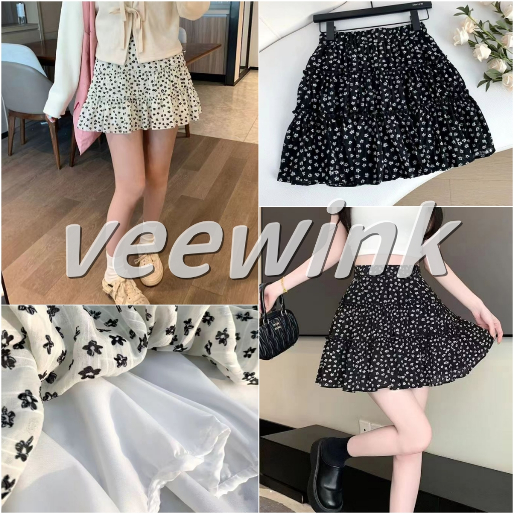 Veewink พร้อมส่งจากกทม สไตล์เกาหลี โปรงสั้น/กระโปรงสั้น สีน่ารักมากใส่สบาย มีซับในเมื่อสวมใส่ก็ดูดีดูผอมเพรียว S-XL