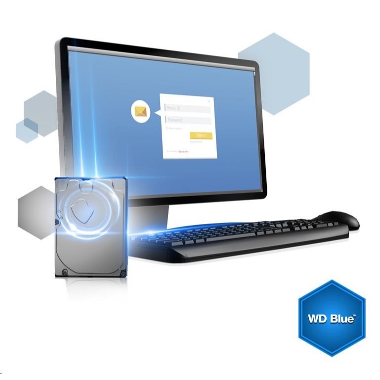 🔥ขายดีมาก🔥 2TB HDD (ฮาร์ดดิสก์) WD BLUE 7200RPM SATA III (WD20EZBX) รับประกัน 3 - Y