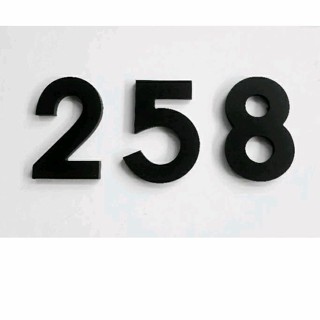 เลขที่บ้าน 6 cmขนาดเล็ก ติดตู้จดหมาย สีดำด้าน สีทอง สีบรอนซ์…