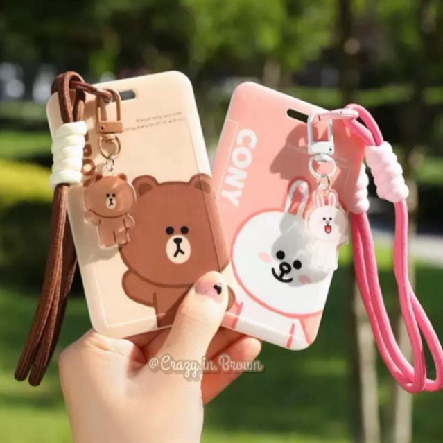 พร้อมส่ง เซทใส่บัตร +พวงกุญแจ +สายคล้องมือ ไลน์เฟรนด์