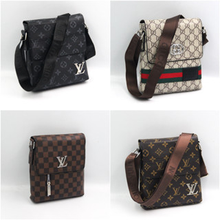 กระเป๋าแฟชั่นสะพายข้างสำหรับผู้ชาย 8นิ้ว ดีไซน์สวยงาม