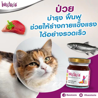 Basstasia น้ำซุปสำหรับสุนัขและแมว บำรุง ฟื้นฟู ซ่อมแซม