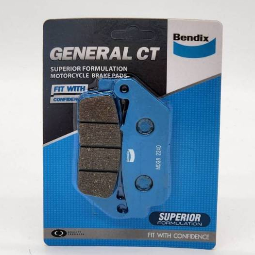 BENDIX MD28 ผ้าดิสเบรคล้อหน้า HONDA CBR250R (Year 2013)/ CBR250RB (Year 2011)/ CBR300/ 400 / 500 / 650 (MD28)