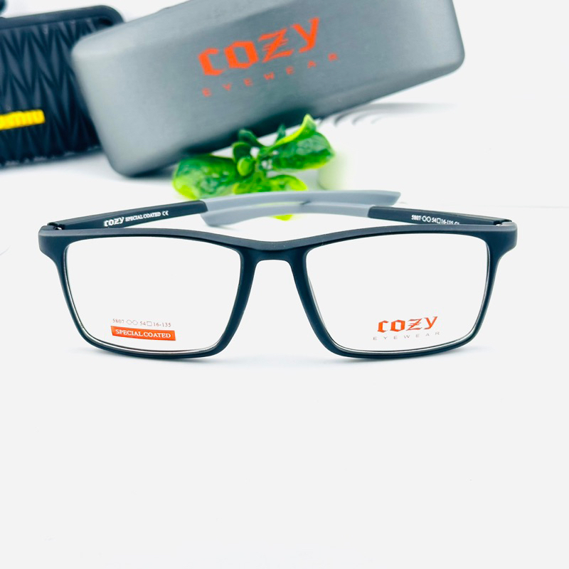 กรอบแว่นแฟชั่นCozy รุ่น5807 ทรงสปรอทขาสปริง เขาแข็งแรง นำไปตัดเลนส์สายตาได้