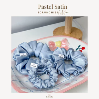 Belynda ♥ Scrunchies ♥ Pastel Satin ♥ Small / Regular / Large ยางรัดผมโดนัท ผ้าซาติน โทนสีพาสเทล