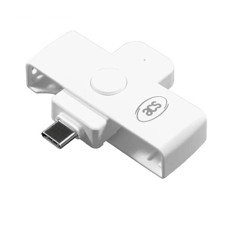 เครื่องอ่านบัตร Smart card reader แบรนด์ ACS รุ่น ACR39U-NF Type-C สำหรับแอนดรอยด์