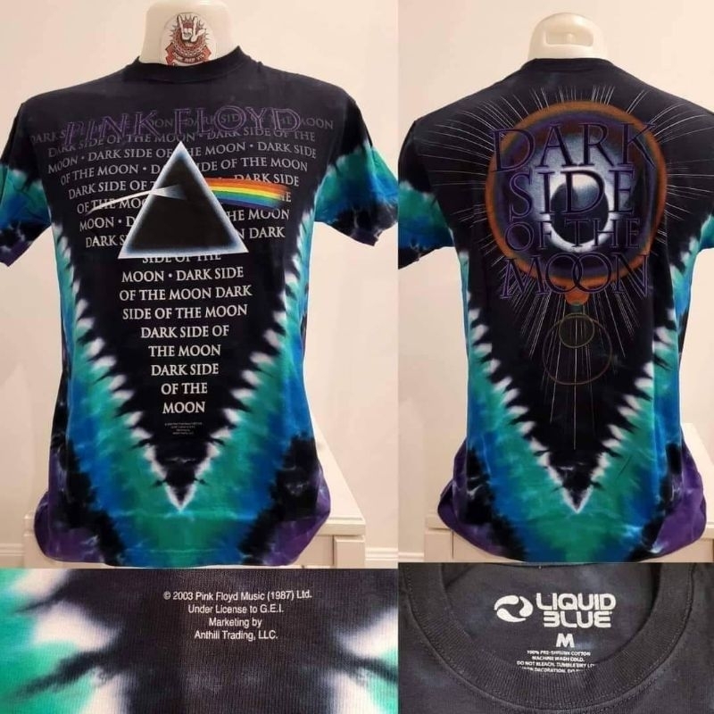 🌍Liquid blue  Pink floyd OVP Vintage เสื้อยืดOvp มัดย้อม งานลิขสิทธิ์แท้ มือ1 ลิขขวิดบลู