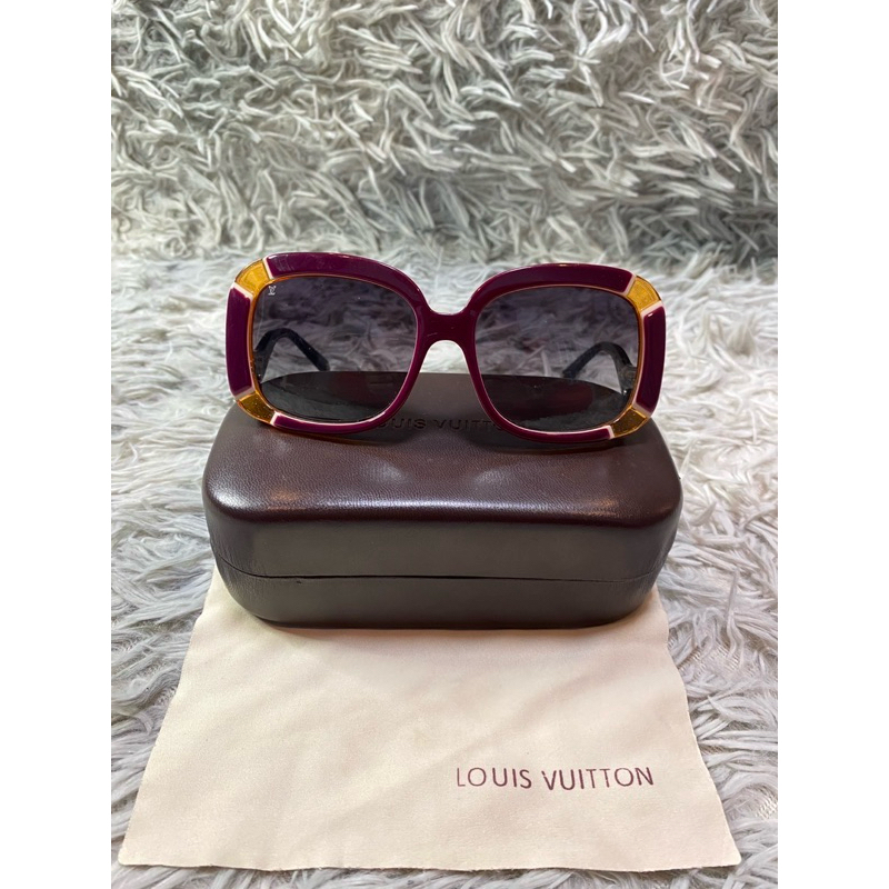 LV Red Sunglasses for Women (รูปถ่ายจากสินค้าจริง)มือ✌🏿