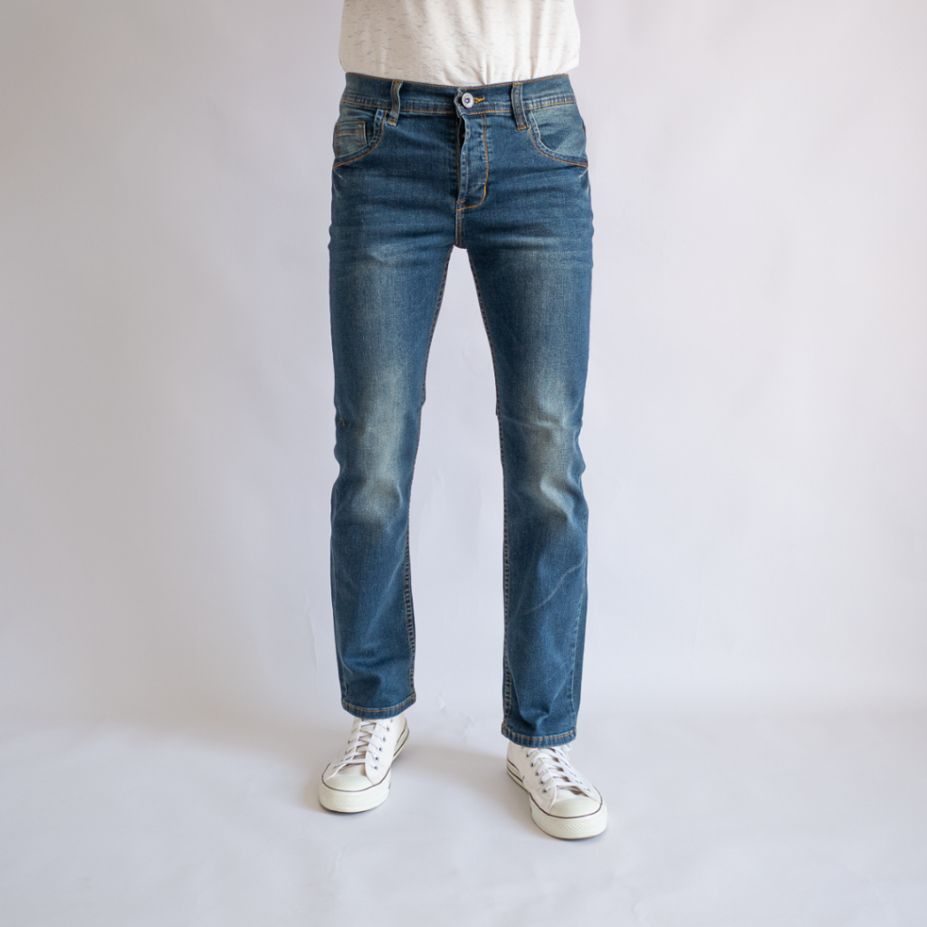 Men's jeans กางเกงยีนส์ผู้ชายยีนส์ผ้ายืด กางเกงยีนส์ขากระบอกเล็ก Ogle 4012014