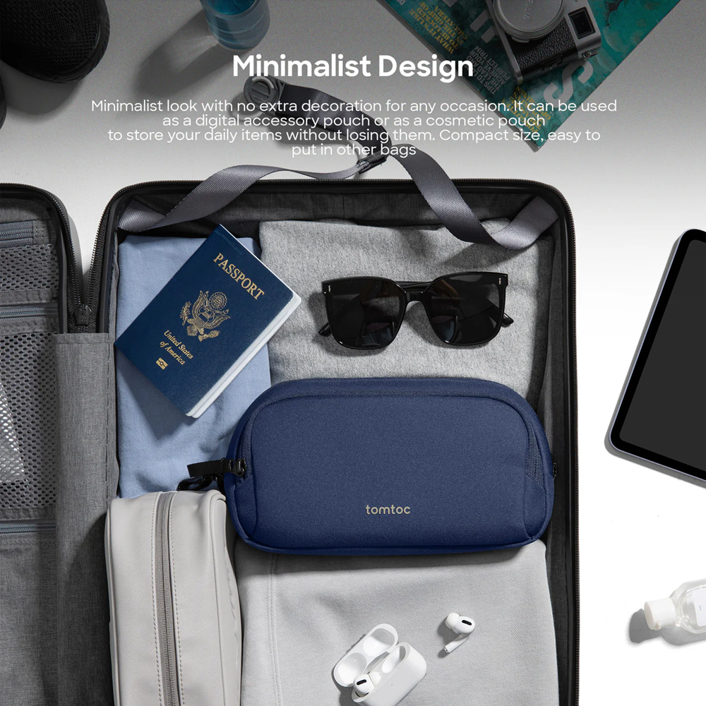 Tomtoc Light-T12 Electronic Accessory Pouch กระเป๋าใส่อุปกรณ์เสริมเกรดพรีเมี่ยม สำหรับ SmartPhone และ อุปกร์ณเสริมต่างๆ
