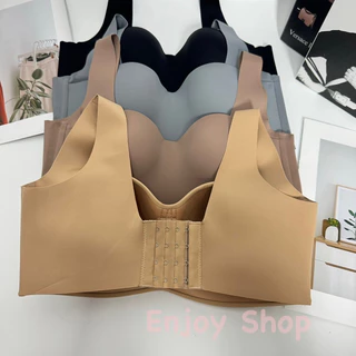 Anny9596 เสื้อในทรงเกาะอกคัพ C-D สายบ่าใหญ่ไร้ขอบ มีโครง 4 ตะขอ size 34-52