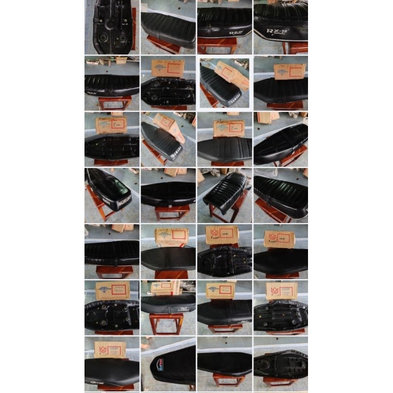 เบาะมอเตอร์ไซร์ ทรงเดิม รุ่นเก่าหลายรุ่น RX-S,RX100,DT100,RC100, Crystal