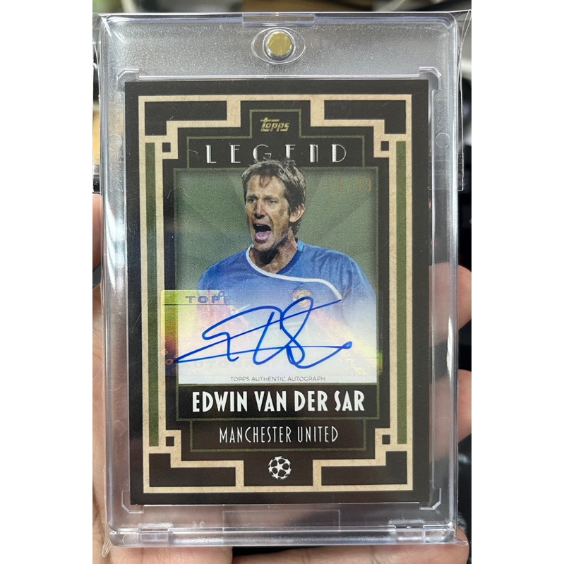 Edwin Van Der Sar /99 (Manchester United) Topps Legend uefa champions league 2021 ตำนานแมนยูไม่ควรพล