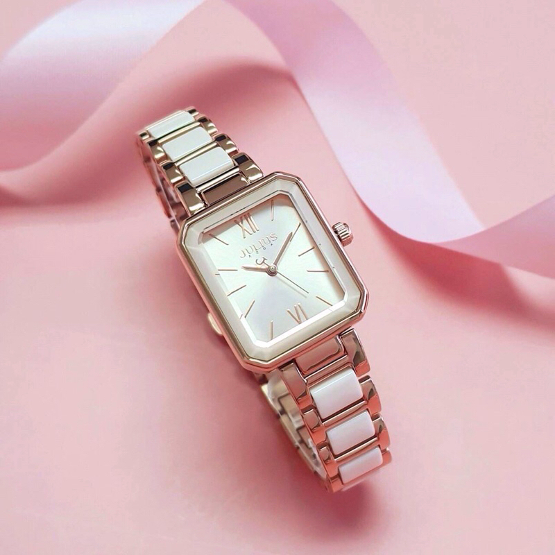 นาฬิกา Julius รุ่น JA 1273 สายเซรามิคสแตนเลส [ขนาด 22 mm]