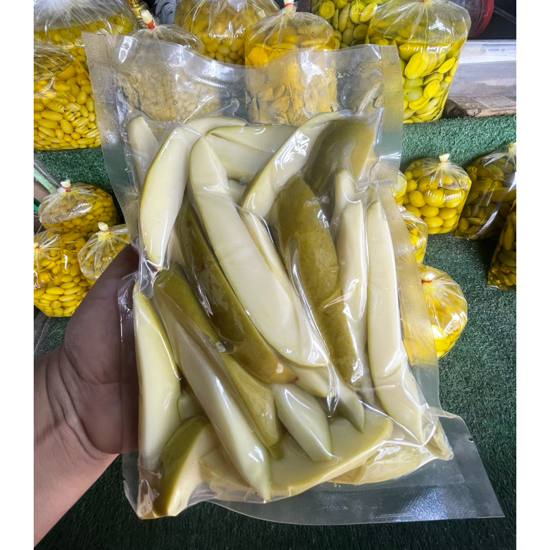 มะม่วงโชคอนันดอง หันชิ้นเนื้อติดเปลือก 400 กรัม