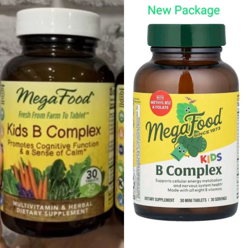 🛫พรีออเดอร์🇺🇸MegaFood, Kids B Complex, 30 Tablets