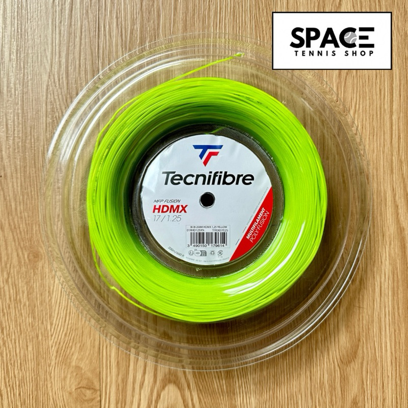 เอ็นเทนนิส ตัดแบ่ง 12เมตร New! Tecnifibre HDMX 17/1.25 สี Lime