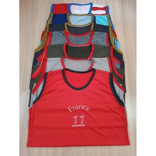 เสื้อกล้ามแขนกุดผู้ใหญ่ เสื้อแขนกุด บ่าใหญ่ อกยืด 44-48 นิ้ว