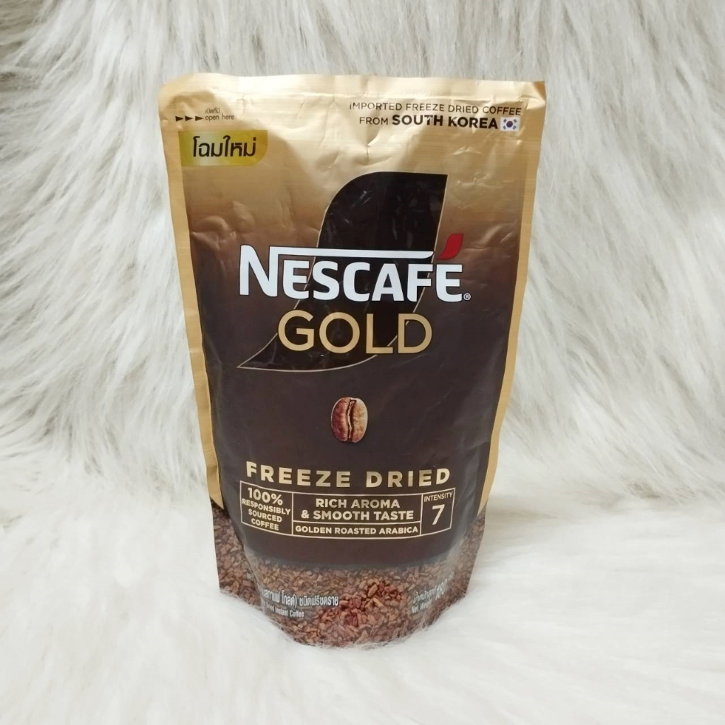 Nescafe Gold Freeze Dried กาแฟสำเร็จรูป (ตราเนสกาแฟ โกลด์) ชนิดฟรีซดราย ริช แอนด์ สมูท 180 กรัม
