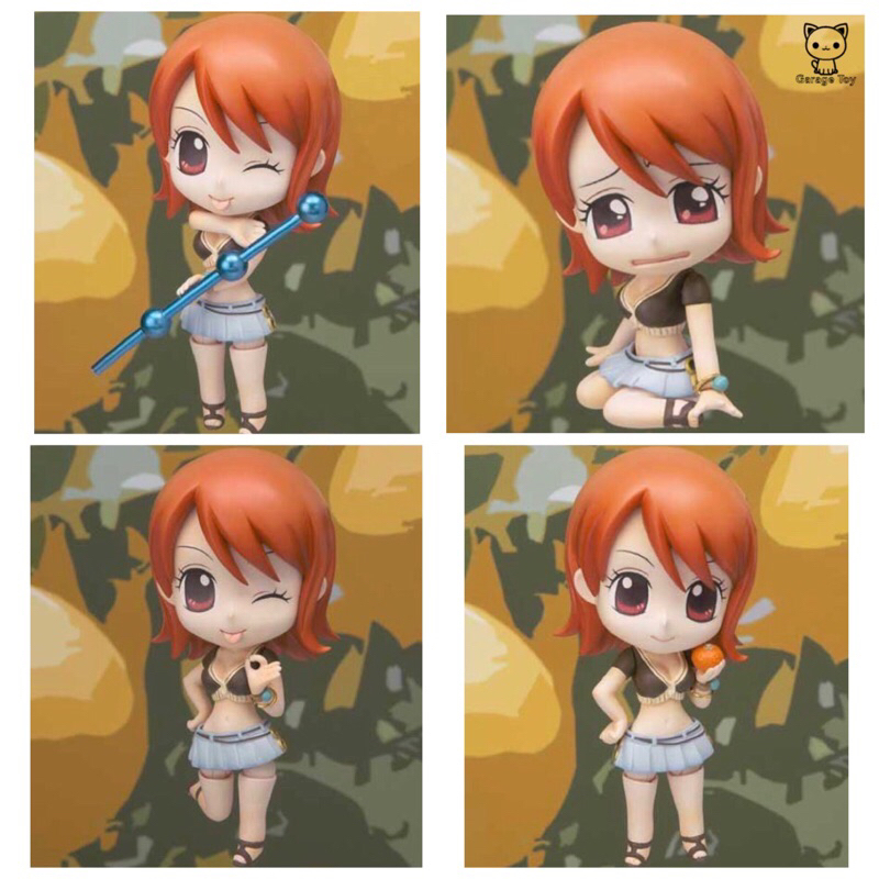 ของแท้มือหนึ่ง Chibi Arts Nami One Piece 10cm แมวทอง