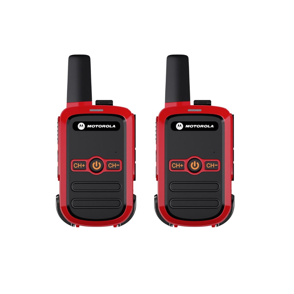【2 PCS】Motorola-C51 Red 16ช่อง กันน้ำและกันฝุ่น กำลังไฟ5W ระยะส่งสัญญาณ 5 กม 9800mAH
